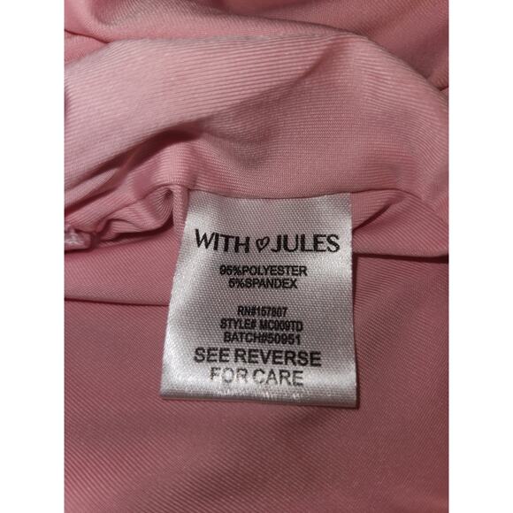 NWT With Jules Big Girl's Dress Back Black Bow Detail  Pink XL - Picture 6 of 7